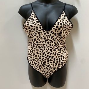 Leopard thong bodysuit